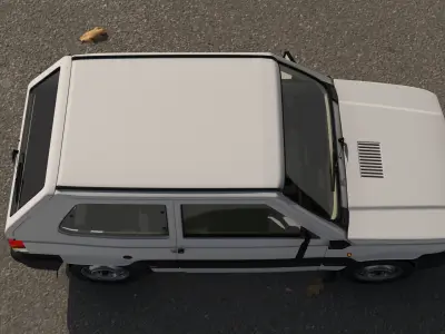 Fiat Panda 4x4 1986 Low-poly 3D model