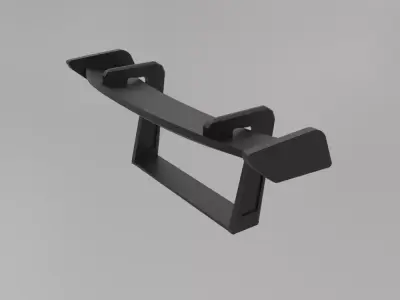 mini Spoiler swan neck 3D print model