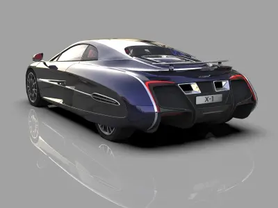 McLaren X-1 Concept 2012 HQinterior 3D model