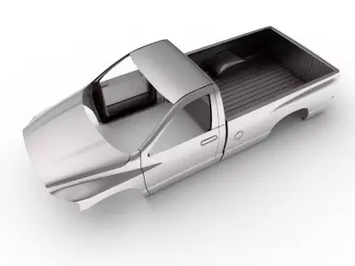 2003 DODGE RAM 2 DOOR BODY SHELL 3D model