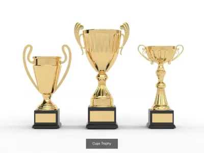 Cups Trophy Collection 3D Model Pack