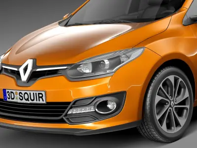 Renault Megane 5-door 2014 3D model