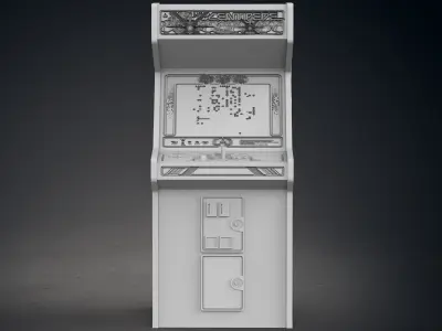 Centipede Arcade Cabinet with Lithophane 3D print model