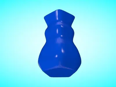Vase 3 Low-poly 3D model