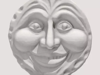 Moon Face 1 3D model