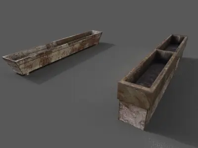 Horse trough 3D model