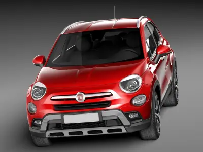 Fiat 500X Cross 2015 3D model