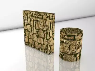 REALISTIC SEAMLESS PBR MOSSY STONE WALL  010 Texture