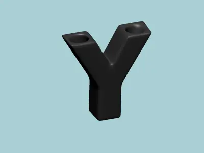 Vase Y - Alphabet Vases Collection Letters - STL Printable 3D print model