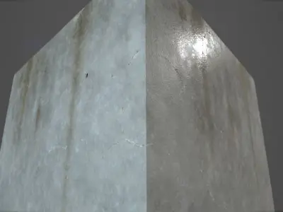 Concrete Wall Texture -Damp with leaks- Free 3D model