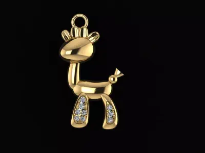 Donkey fancy necklace 3D model