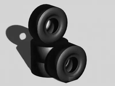 Tires Low-poly 3D model