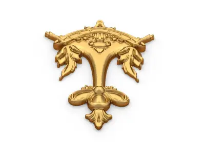 Classic carved decor ornament 511 3D print model