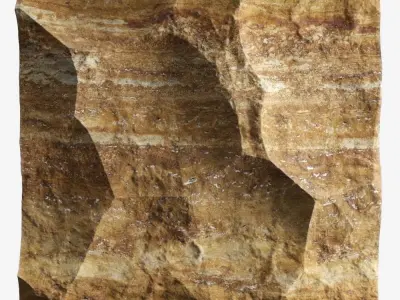 199-RockPanel piece of rock 3D model
