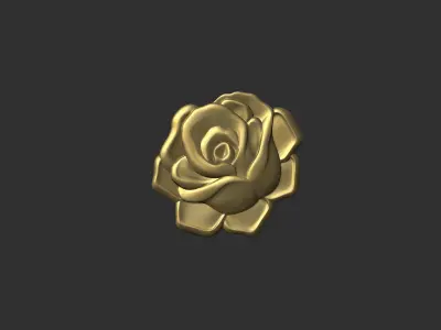 Rose bas relief 3D print model purchase