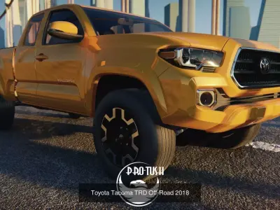 7 unique pickup truck models 3D Model Pack