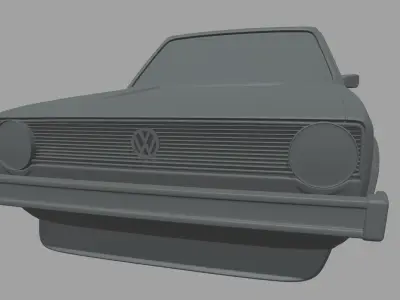 Volkswagen Golf MK1 Miniature 3D print model