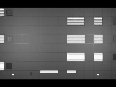 Realistic 3D Ceiling Tiles Pack Low-poly 3D model