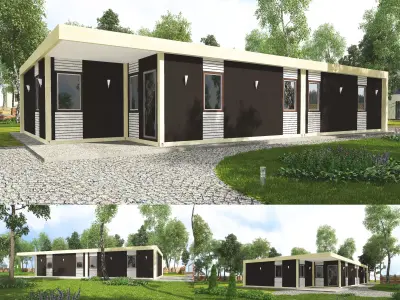 Motel modular 3D model