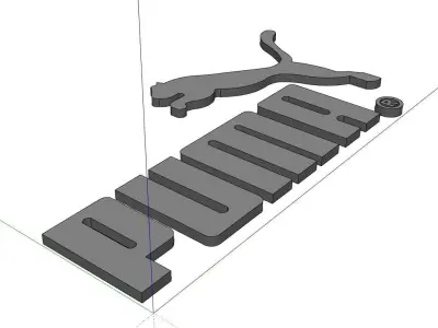 Puma Logo 3D print model
