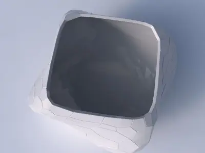 Bowl helix with fine organic cells 3D print model