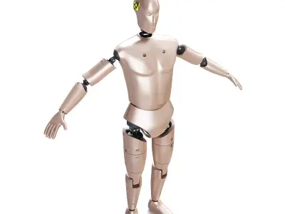 Male Crash Test Dummy 3D model
