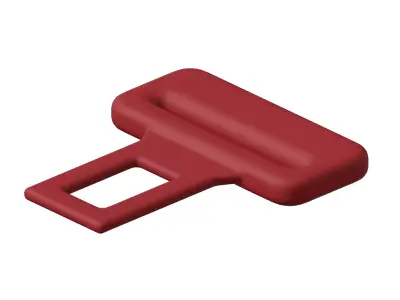 Plastic Car Seat Buckle 3D model