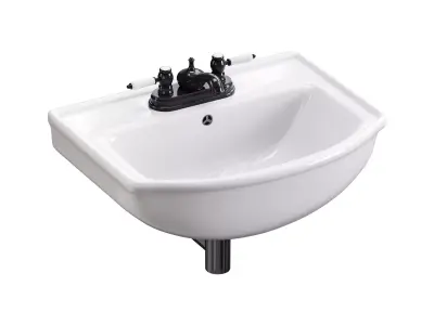 Wall Mounted Bathroom Sink 3D model