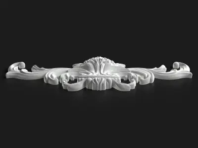 Large Decorative Element for Classic Style Furniture 3D model