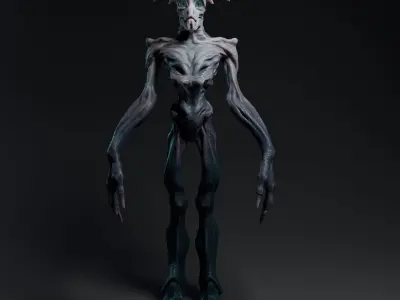 Alien Free low-poly 3D model