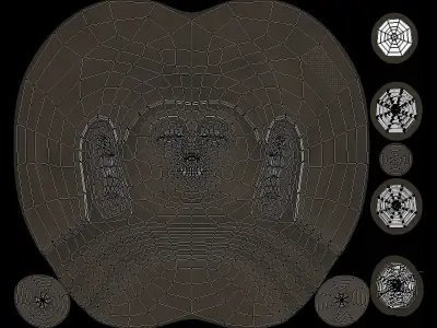 Buddha Head - Bust Low-poly 3D model