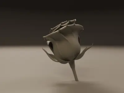 Rose flower 3D print model purchase