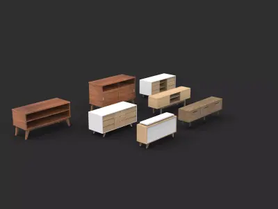 TV bench  3D model