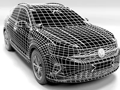 VW TAIGO 2021 Low-poly 3D model