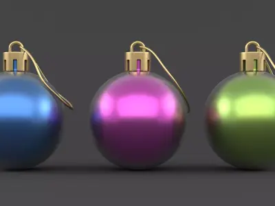 Christmas Ball 3D model 7