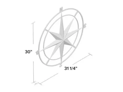 Outdoor Metal Wall Decor 3D model