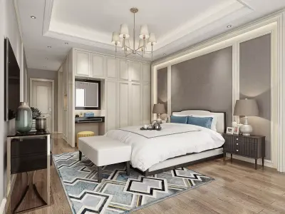 bedroom interior 3D model