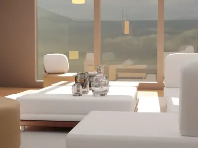 Interior living room 3D model