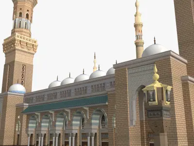 The Prophets Mosque  3D model