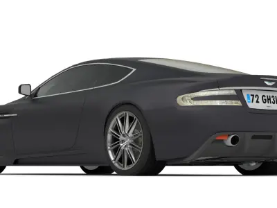 Aston Martin DBS 2008 Luxury Sports Car Asset Low-poly 3D model