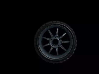 Car Wheel 3D model by brianm87