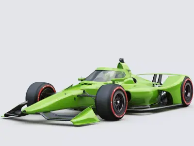 Indycar Oval version Template to livery 2025 3D model
