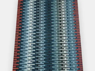 RESENSTAD Rug flatwoven Low-poly 3D model