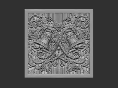 christmas bell decor 3D print model