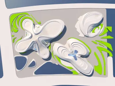 MeiXihu International Center Zaha hadid 3D model