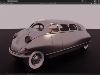 1936 Stout Scarab 3D Model 3D model