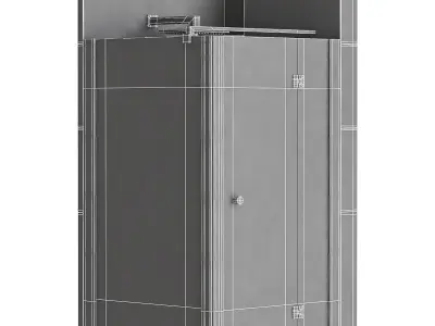 Shower cabin 04 3D model