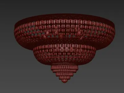 Chandelier  Santa E 1 8 80 600 G 3D model