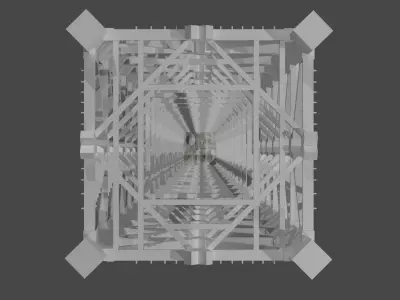 Space X Starbase Integration Tower 3D model