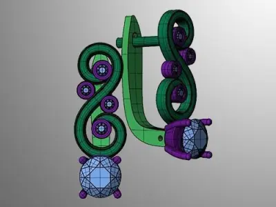 Earrings 59 3D print model